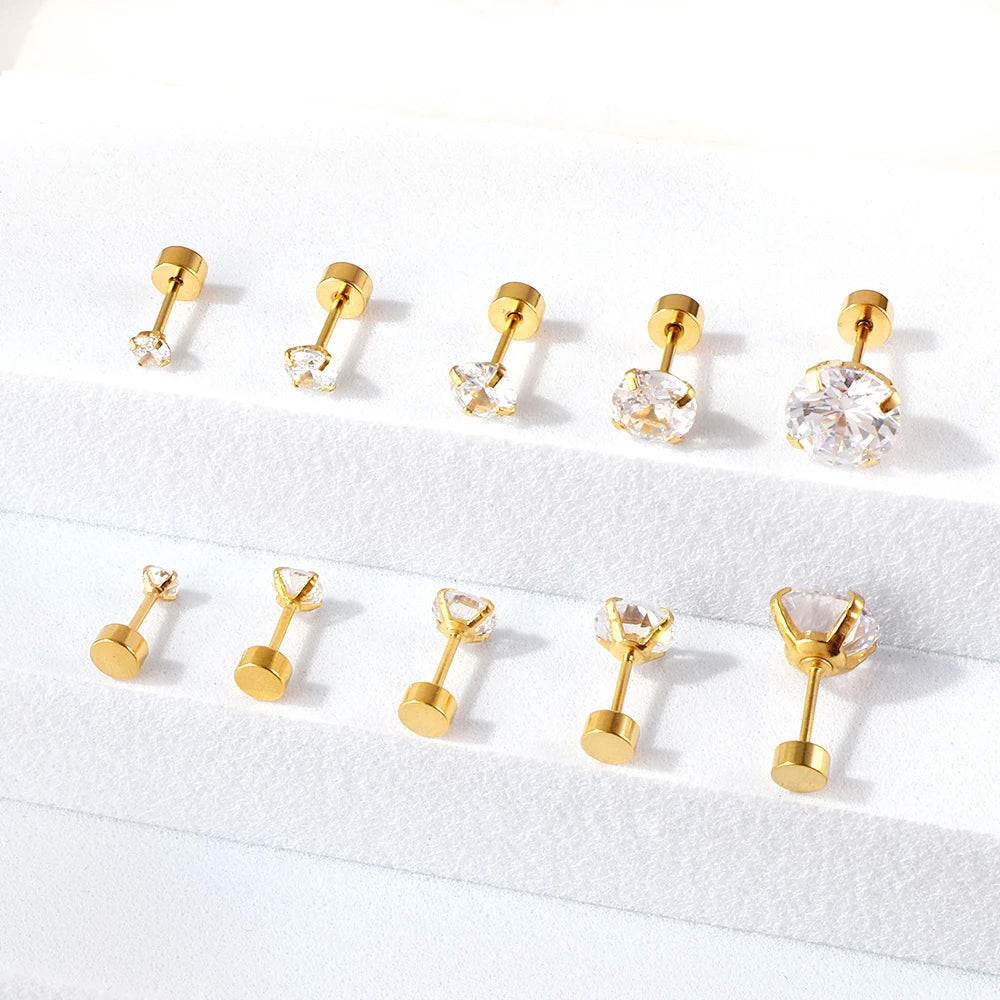 CRYSTAL STUD EARRINGS