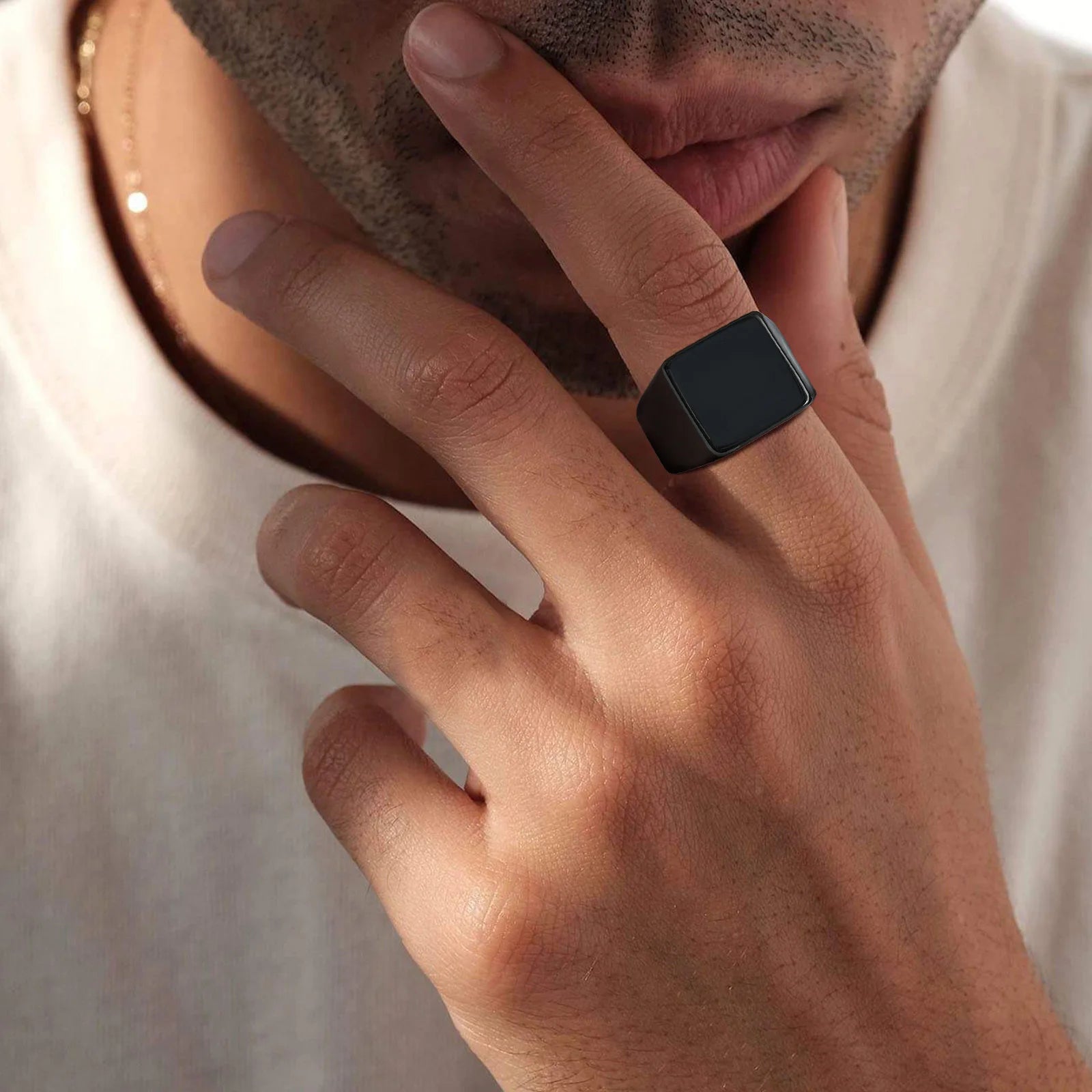 SQUARE SIGNET RING