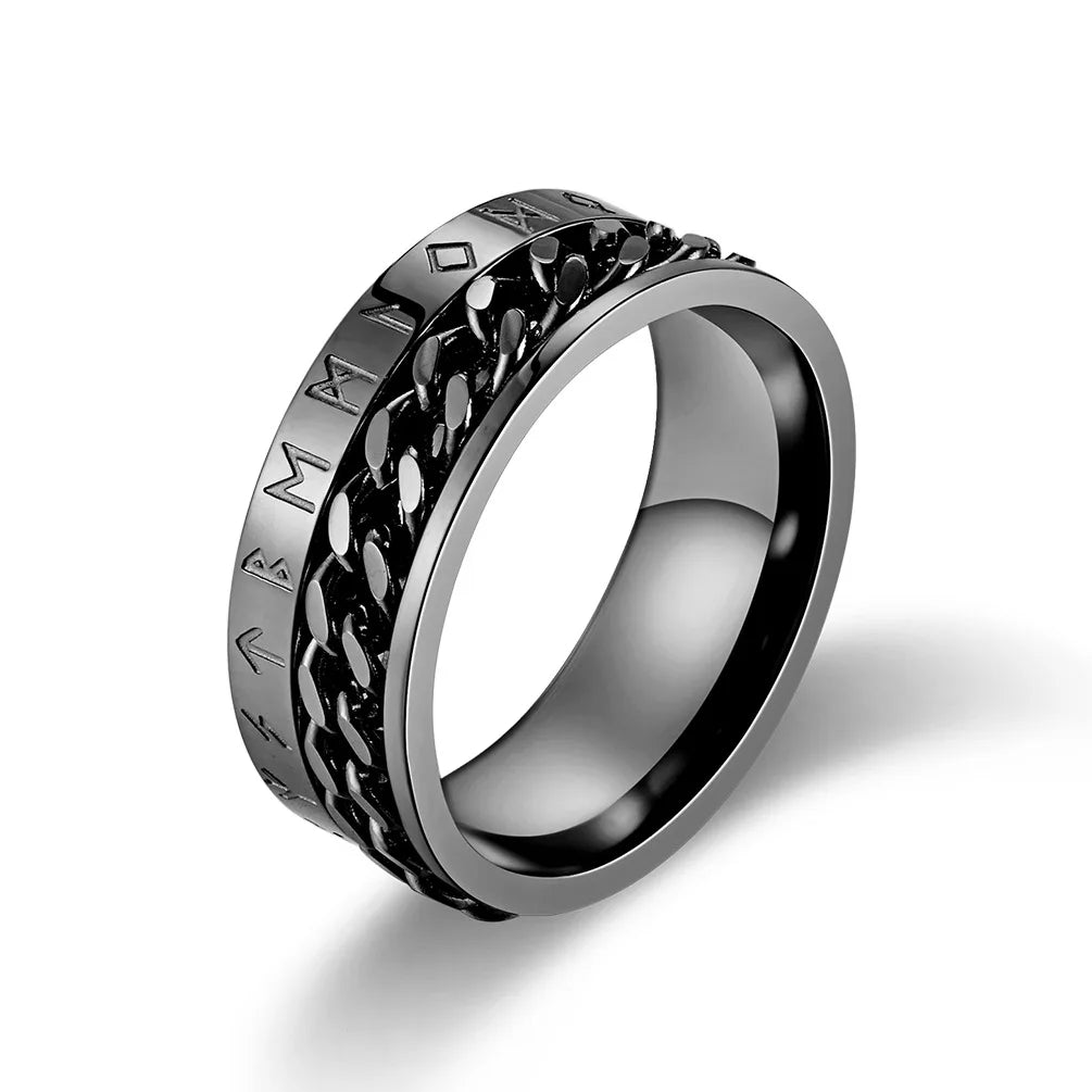 ROMAN NUMERAL SPINNER RING