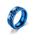 ROMAN NUMERAL SPINNER RING