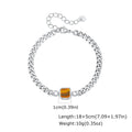 STONE CUBAN BRACELET