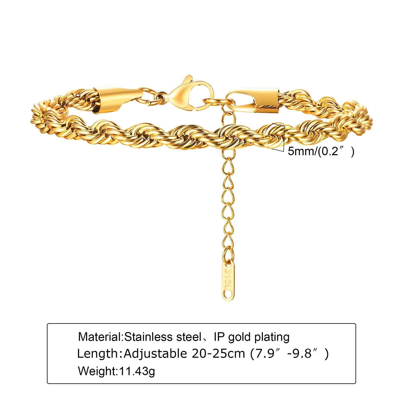 TWIST ROPE BRACELET