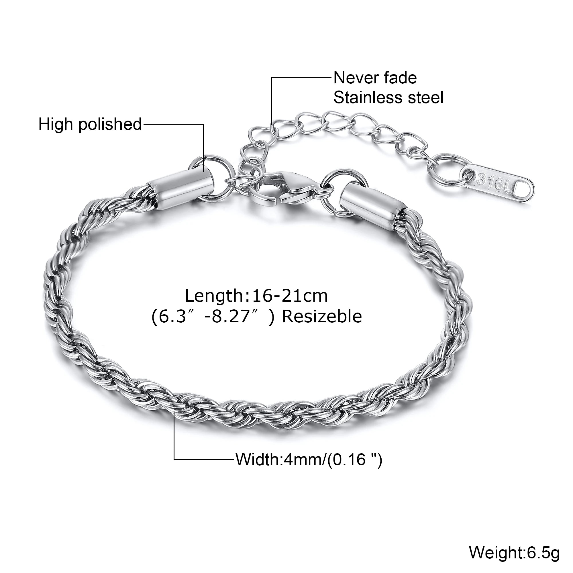 TWIST ROPE BRACELET