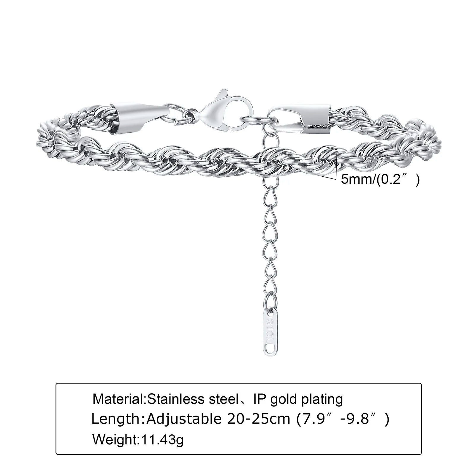 TWIST ROPE BRACELET