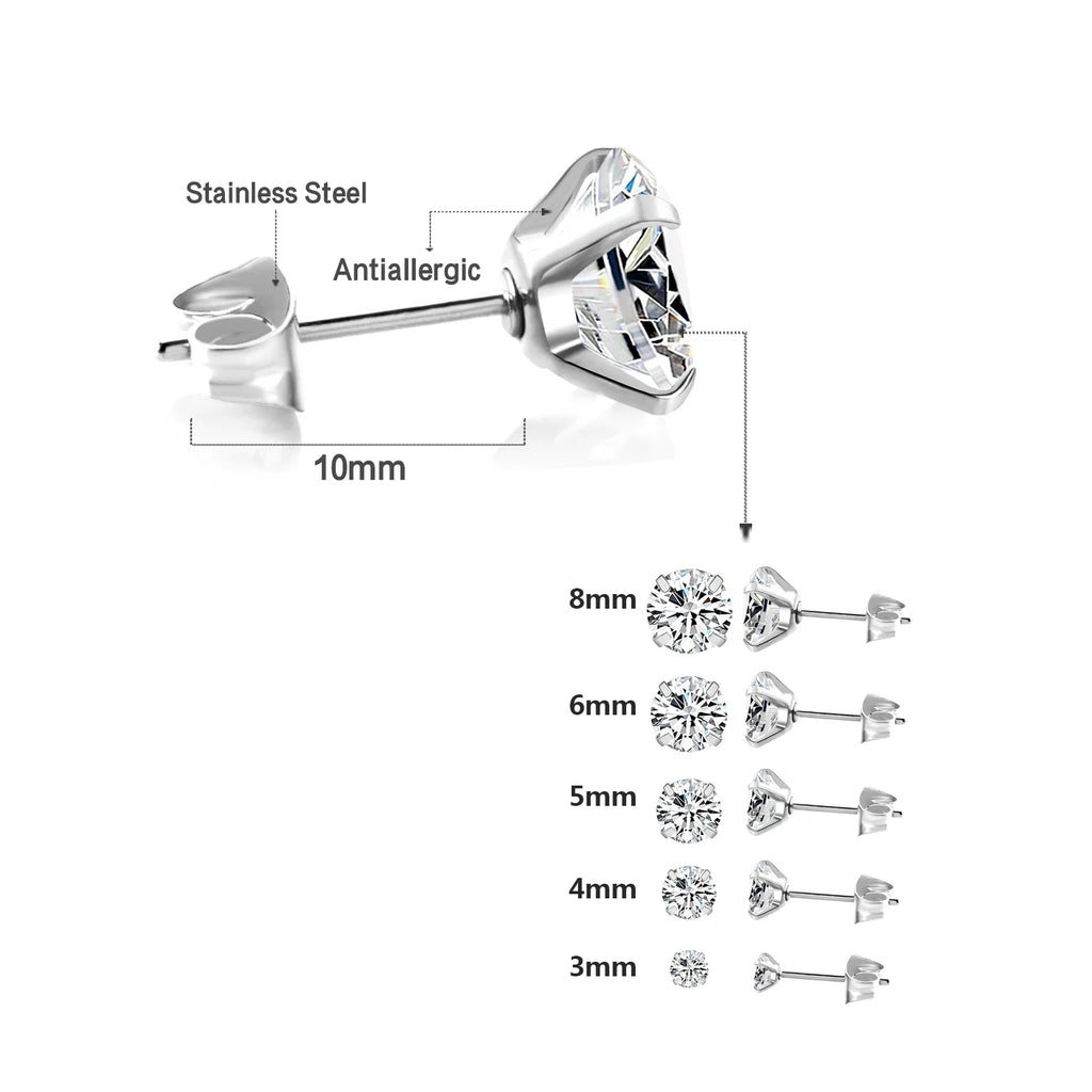 CRYSTAL STUD EARRINGS
