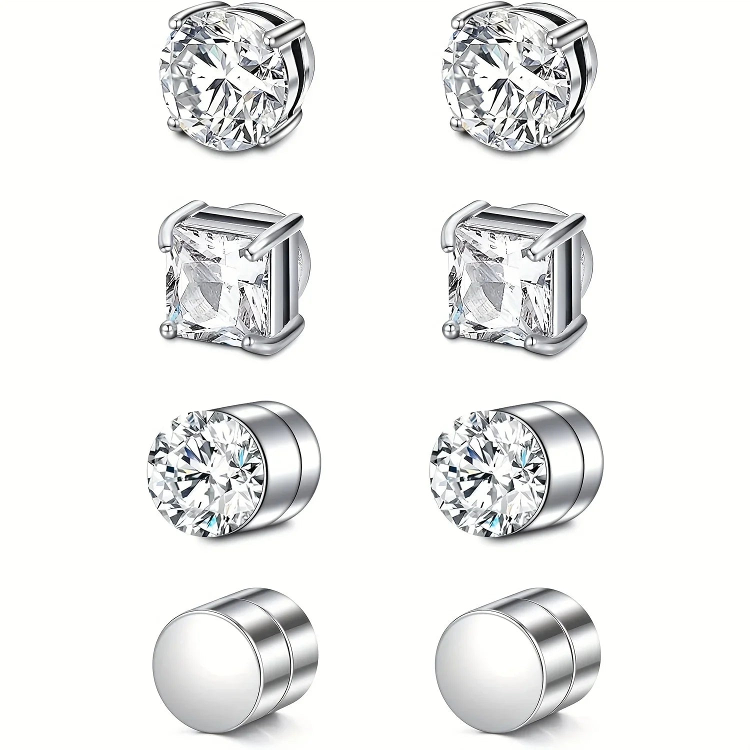 MAGNETIC CRYSTAL STUD EARRINGS