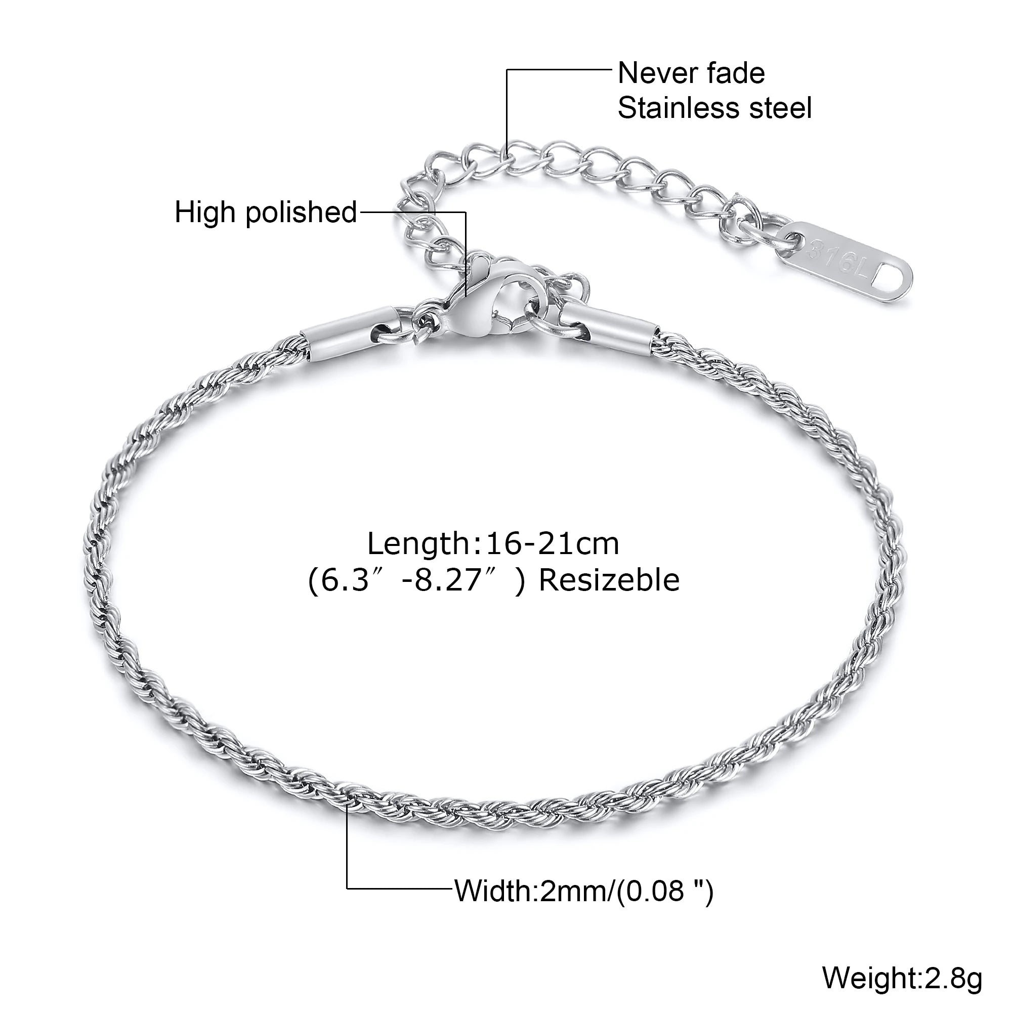 TWIST ROPE BRACELET