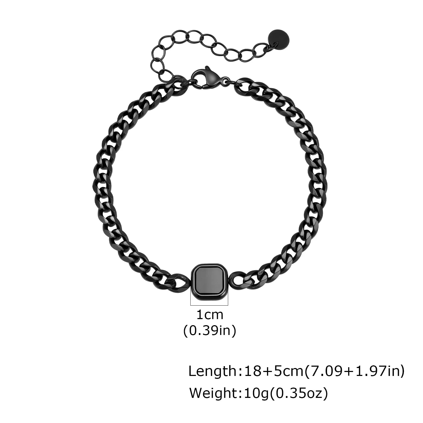 STONE CUBAN BRACELET